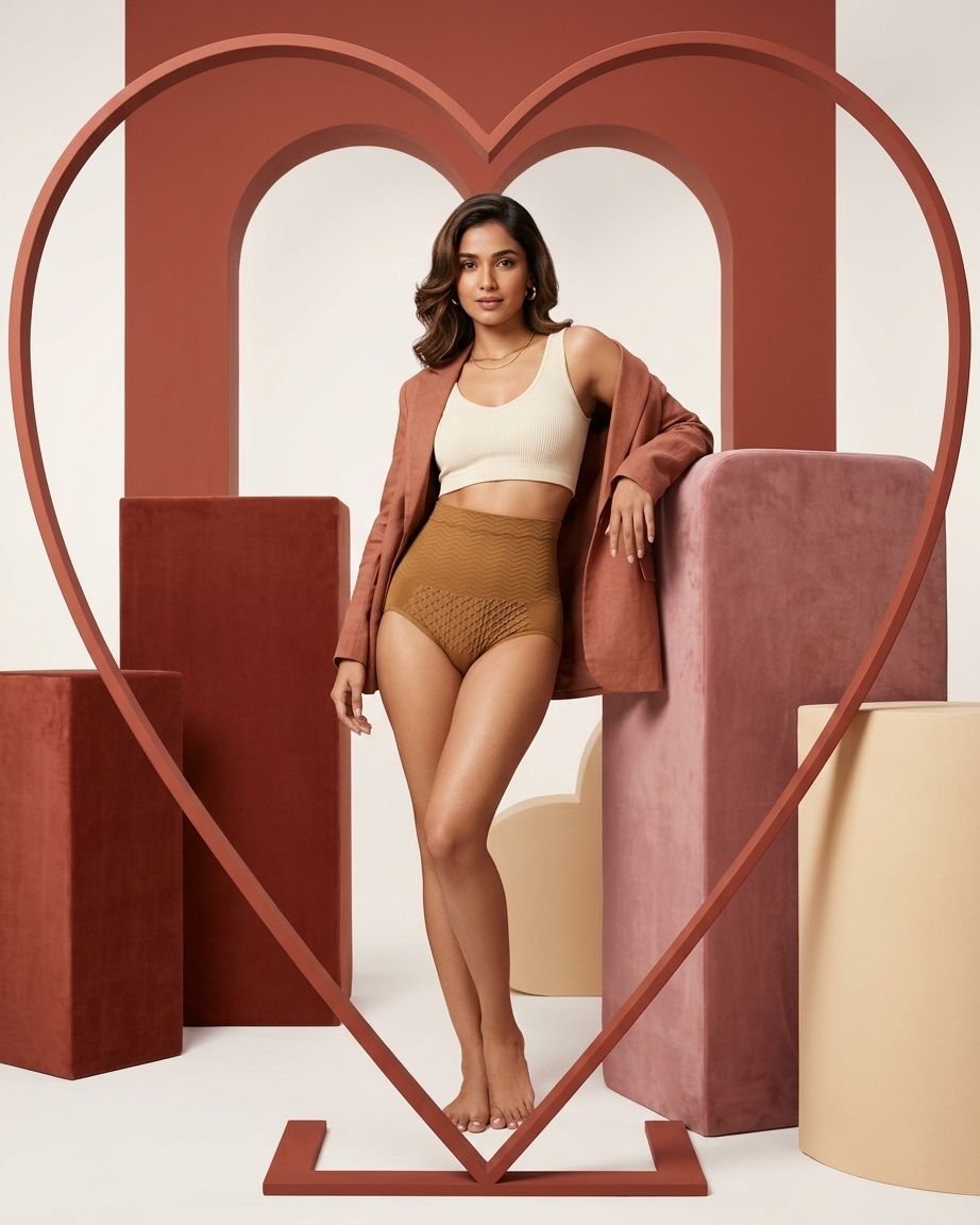 Cream Fab Core Sculpt Brief - Honey Brown