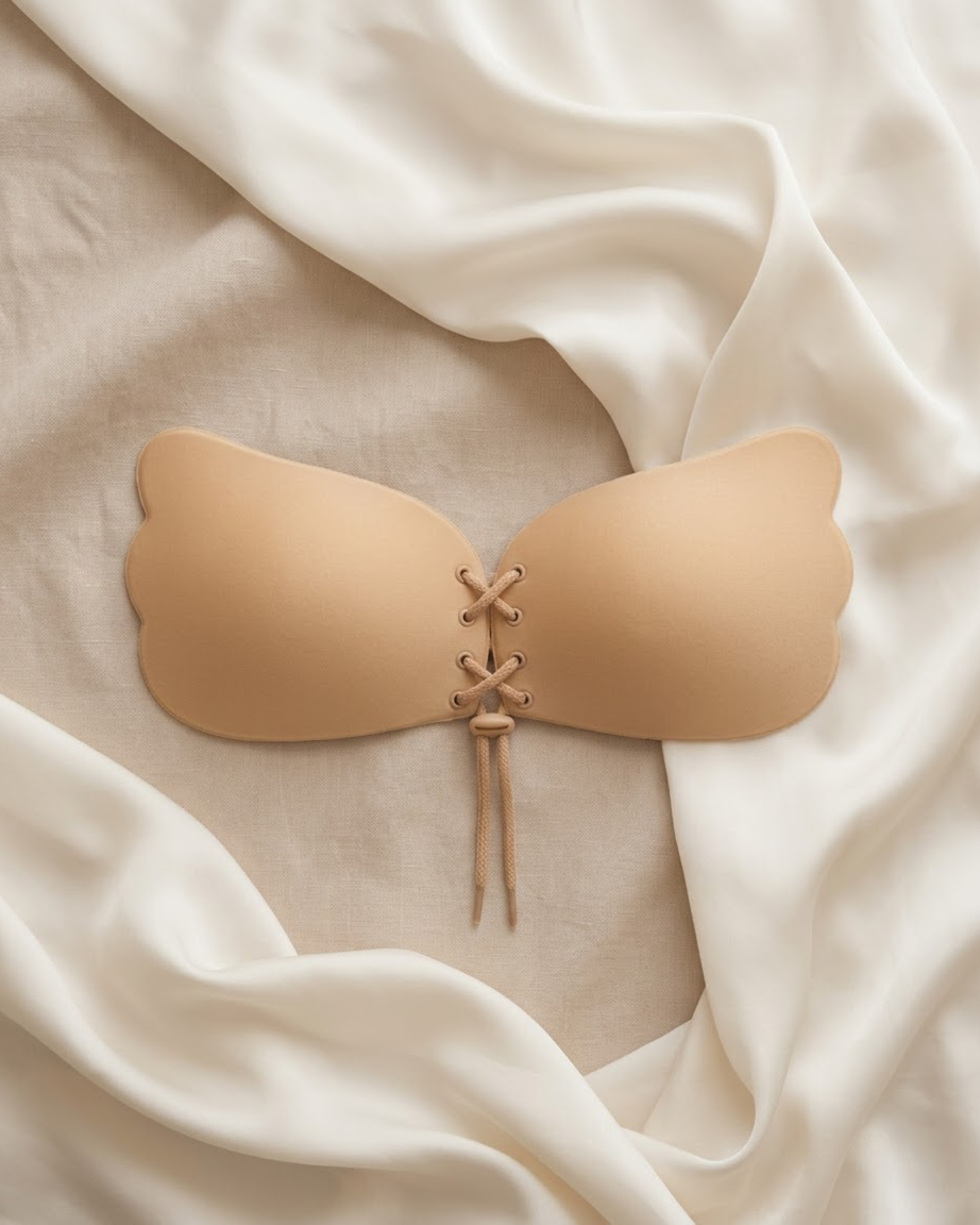 Lace-Up Lift Bra – Adjustable Front Closure