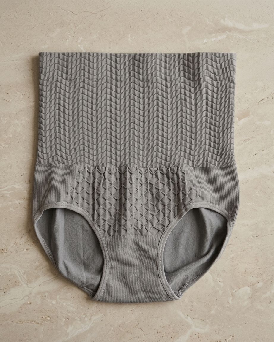Cream Fab Core Sculpt Brief - Light Grey