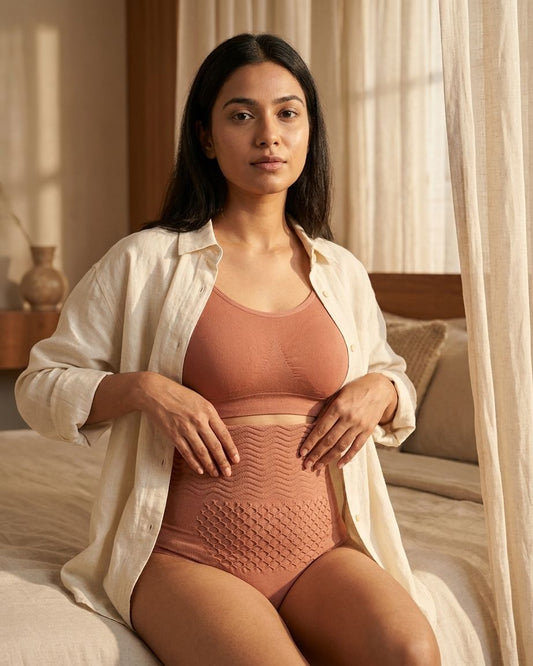 Cream Fab Core Sculpt Brief - Dusty Rose
