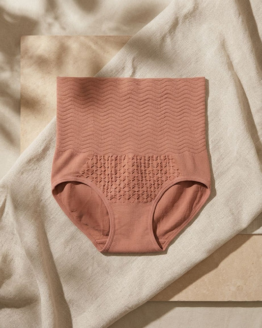Core Sculpt High-Waist Tummy Control Brief, Dusty Rose