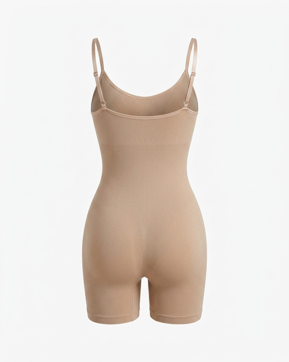 Mid-Thigh Compression Shaper Bodysuit