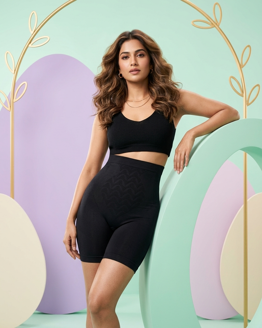 High-Waist Tummy Control Shaping Shorts